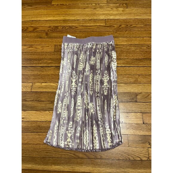 LulaRoe Accordion Pleated Midi Skirt Purple Boho Stretch Women's Small NWT - Picture 5 of 5